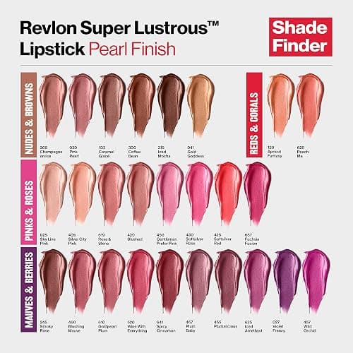 Revlon Super Lustrous Lipstick, Creamy Formula For Soft, Fuller-Looking Lips, Moisturized Feel, 619 Rose & Shine, 0.15 oz thumbnail 5
