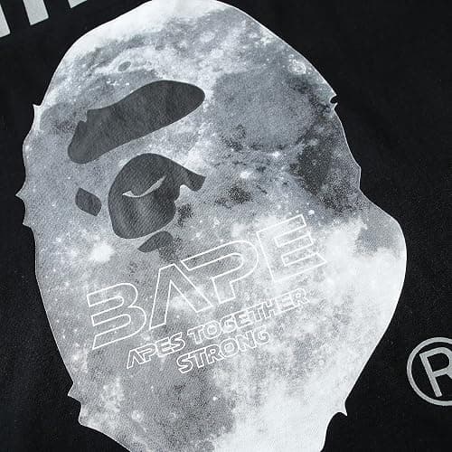 EXXE&OYYO Men's Shirt Camo Casual Tees Graphic Shark Ape Hip Hop Tees (black8,M,Medium) thumbnail 3