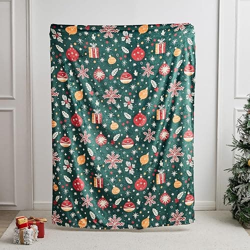 Gogreen Cozy Blanket Printed Blanket Throw Blanket, 300 GSM Fleece Blanket Throw Size Blanket for Home Decoration, Ultra Soft Blanket Microfiber Throw Blanket (Throw - 50" x 60", Christmas Light) thumbnail 7
