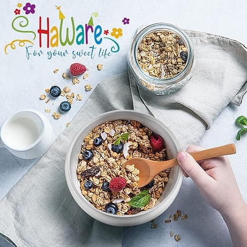 HaWare 6-Piece Kids Bowls, 12oz SUS304 Metal Bowl for Toddler Children, Small Baby Bowls for Feeding/Soup/Snacks, Multipurpose 18/8 Stainless Steel Cereal Bowls, Double Walled, Dishwasher Safe thumbnail 2