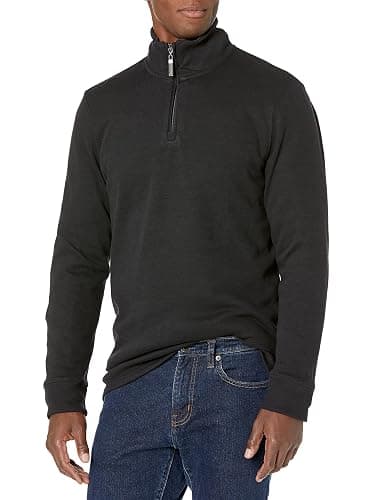 Amazon Essentials Men's Quarter-Zip French Rib Sweater, Casual Wear - Image 1