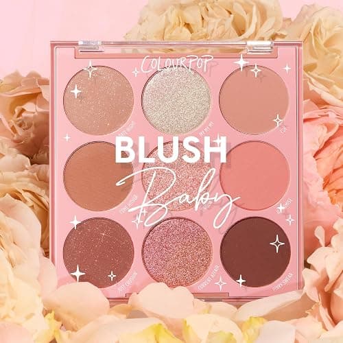 ColourPop Eyeshadow Palette - Eye Makeup Palette with Matte, Metallic, Matte Sparkle & Glitter Finishes - High-Pigment Eye Makeup with a Long-Wearing Formula - Blush Baby (0.3 oz) thumbnail 7