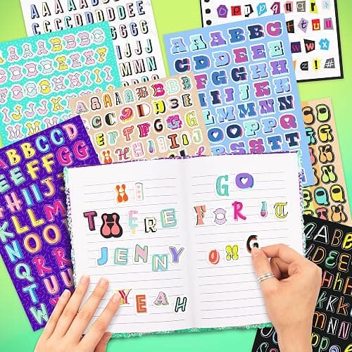 Fashion Angels 2,000+ Alphabet Sticker Book, Includes Fun & Colorful Craft Letter Stickers, Ideal for Accessorizing Kids & Teens Notebooks, Journals & More thumbnail 2