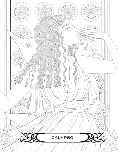 Badass Women of Greek Mythology Coloring Book: 45 Goddesses, Mortals, and Monsters to Color thumbnail 5