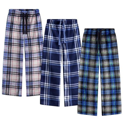 US Angels 3-Pack Boys Pajama Pants - Soft Jersey Knit OR Microfleece PJ Bottoms for Kids - Boys Sleepwear, Size 7-20 thumbnail 2