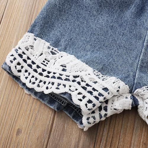 Baby Girl Clothes Outfits Toddler Infant Baby Romper Top+Jeans Clothing Set thumbnail 6