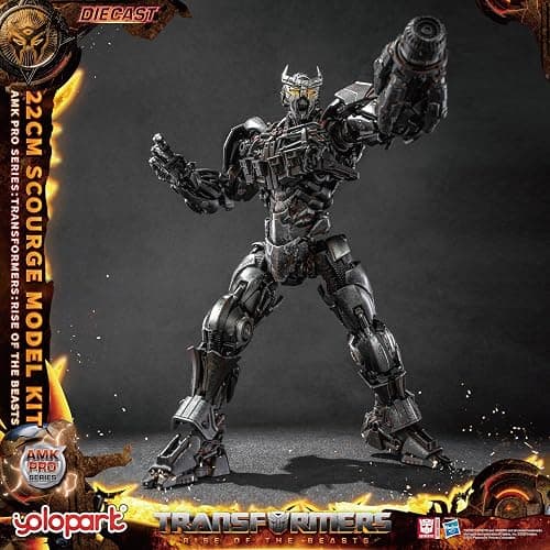 YOLOPARK Transformers AMK PRO Scourge Action Figure, 8.66 Inch Rise of The Beasts Transformers Toy with Magnetic Control LED,Highly Articulated Collectible Model Kit for Ages 15 and Up,No Converting thumbnail 7
