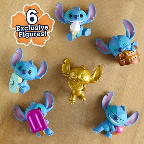 Disney Stitch Feed Me 6-piece Collectible Figure Set, Premium Collector Package, Kids Toys for Ages 3 Up, Amazon Exclusive by Just Play thumbnail 3