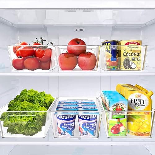 Simple Houseware Pantry Bins Storage Organizer, 8 Packs (4 Medium & 4 Large) thumbnail 2