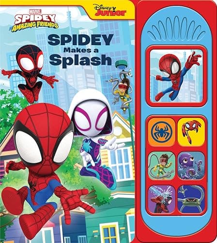 Marvel Spider-man - Spidey and his Amazing Friends – Spidey Makes a Splash Sound Book - PI Kids - Image 1