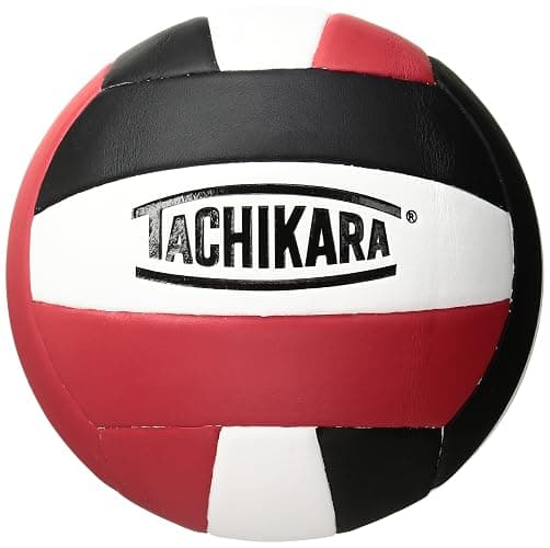 Tachikara Institutional Quality Composite Leather Volleyball, Royal-White thumbnail 2