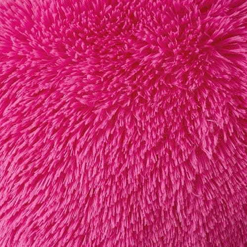 ANRODUO Pack of 2 Hot Pink Throw Pillow Covers Luxury Fluffy Pillows Faux Fur Decorative Pillows Plush Cushion Case Fuzzy Mongolian Merin Style for Bed Couch Sofa Living Room Fall Decor 18x18 Inch thumbnail 3