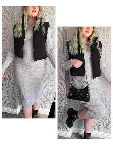 UANEO Womens Cropped Puffer Vest Zip Up Stand Collar Sleeveless Padded Cropped Vest thumbnail 5