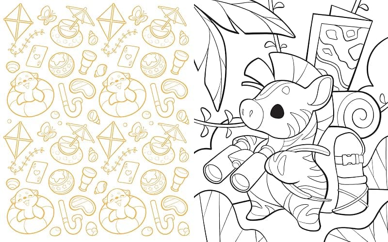 Cute Chibi Creature Coloring: Color over 60 Adorable Creatures thumbnail 3