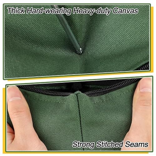 ANPHSIN 6 Pack Heavy-duty Canvas Tool Bags Pouches, 11.2''x 7'' | Zipper Pouch Set, Multipurpose Small Tools Storage Organizer with Dependable Zipper thumbnail 6