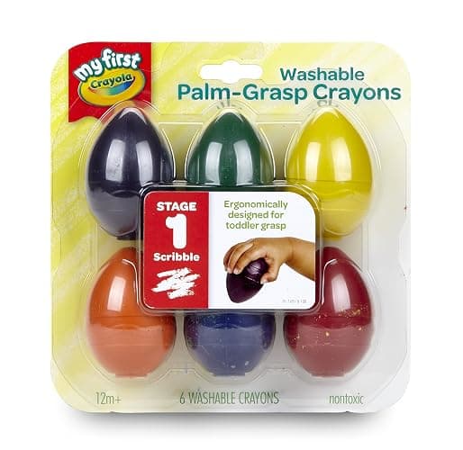 Crayola; My First Crayola; Palm-Grip Crayons; Art Tools; 6 Count; Designed for Toddlers thumbnail 3