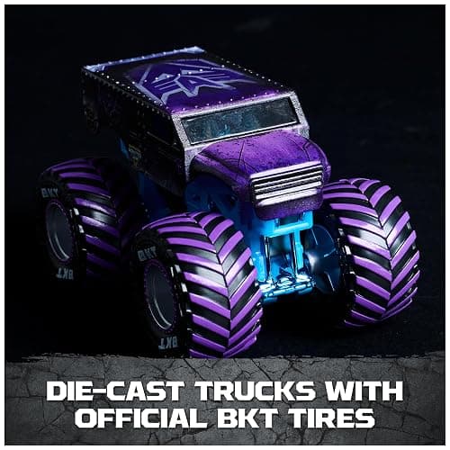 Monster Jam Transformers Monster Trucks Die Cast Vehicle, 1:64 Scale 4-Pack | Official Optimus Prime, Megatron, Starscream & Bumblebee, Real BKT Tires, Pretend Play Gifts for Kids & Collectors Ages 3+ thumbnail 7
