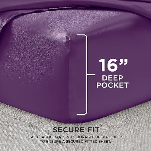Juicy Couture queen-size satin/silk purple set thumbnail 2