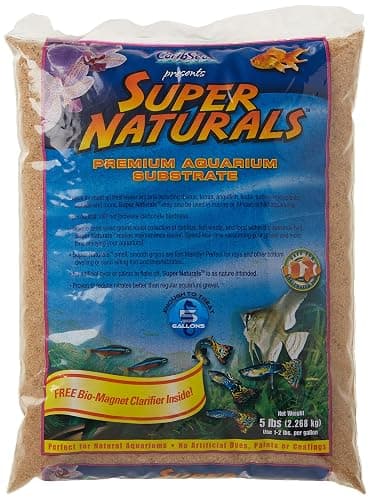 Carib Sea ACS05839 Super Natural Sunset Gold Sand for Aquarium, 5-Pound - Image 1