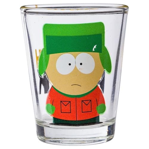 Silver Buffalo South Park Featuring Stan, Kenny, Cartman, and Kyle 4 Pack Mini Glasses, 1.5 Ounces thumbnail 6