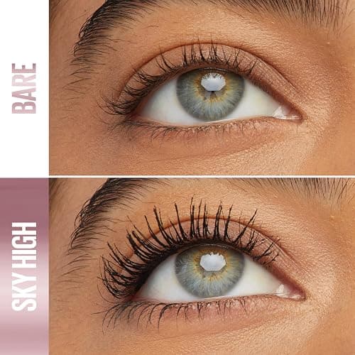 Maybelline Lash Sensational Sky High Washable Mascara Makeup, Volumizing, Lengthening, Defining, Curling, Multiplying, Buildable Formula, Blackest Black, 1 Count thumbnail 3
