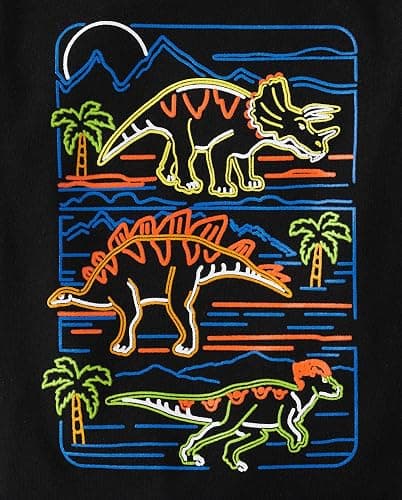 The Children's Place Baby-Boys and Toddler Dino,Animals,Sharks Short Sleeve Graphic T-Shirts,3 Pack thumbnail 2