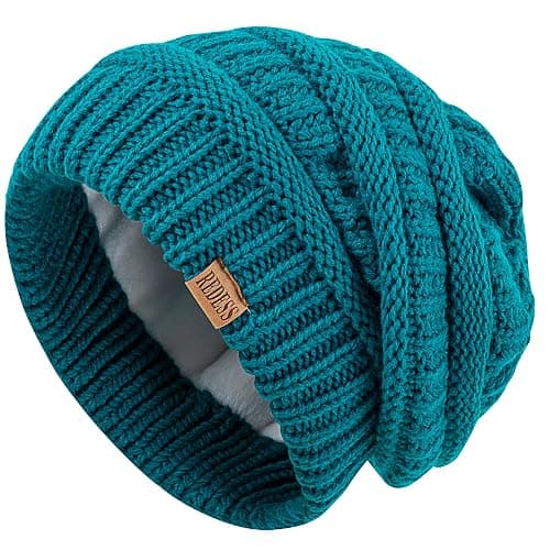 REDESS Slouchy Beanie Hat for Men and Women Winter Warm Chunky Soft Oversized Cable Knit Cap thumbnail 3