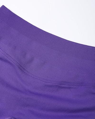 AUROLA Influence Workout Shorts for Women,2.5 3.5 4.5 5.5 6.5 No Roll Up Squat Proof Scrunch Seamless Compression Gym Short thumbnail 2