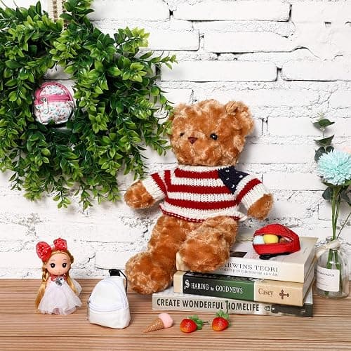 Skylety 10 Pcs Doll Backpacks Mini Doll Zipper Backpacks Girl Cute Dollhouse Accessory for Daily Supplies thumbnail 7
