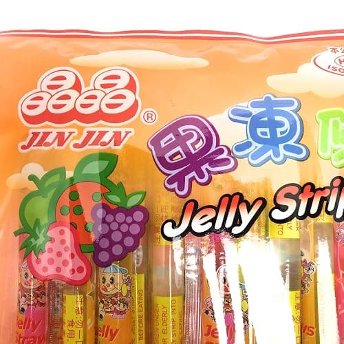 Jin Jin - Jelly Strip (Jelly Filled Straws in Assorted Flavors) - Net Wt. 14.1 Oz. thumbnail 5