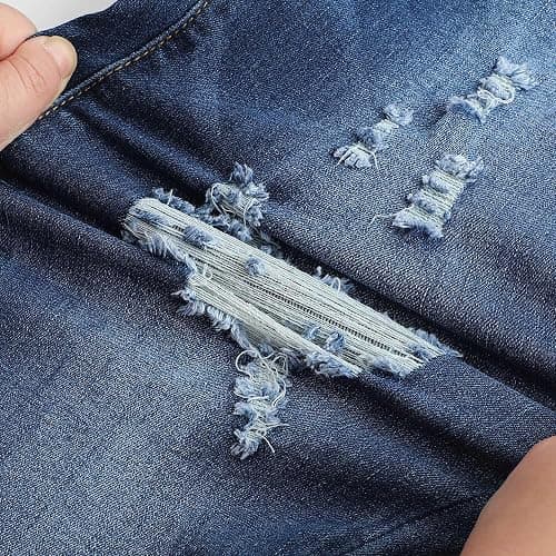 THUNDER STAR Womens Stretchy Mid Rise Flare Jeans Distressed Denim Bell Bottom Pants thumbnail 2