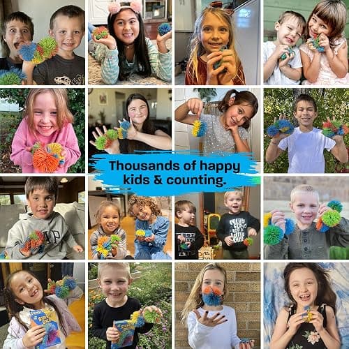 Stringy Balls & Sensory Toys 8 Pack - Valentines Day Gifts for Kids Ages 3 4 5 6 7 8 + Year Old Easter Basket Stuffers - Best Toddler Valentines Day Gifts for Boys & Girls - Monkey Balls Fidget Toys thumbnail 3