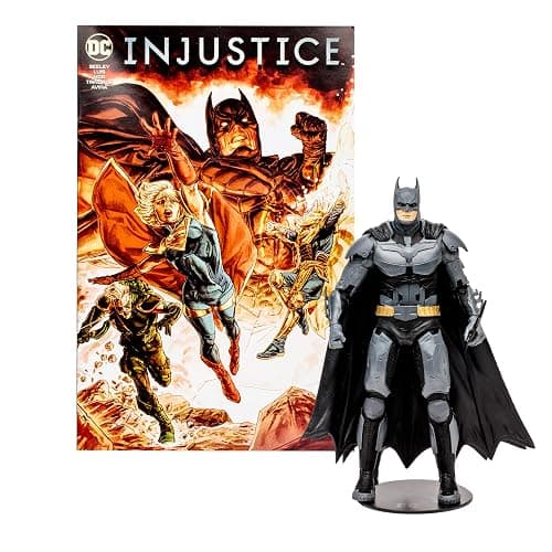 McFarlane Toys - DC Direct Gaming 7IN Figure with Comic - Injustice 2 WV1 - Batman - Image 1