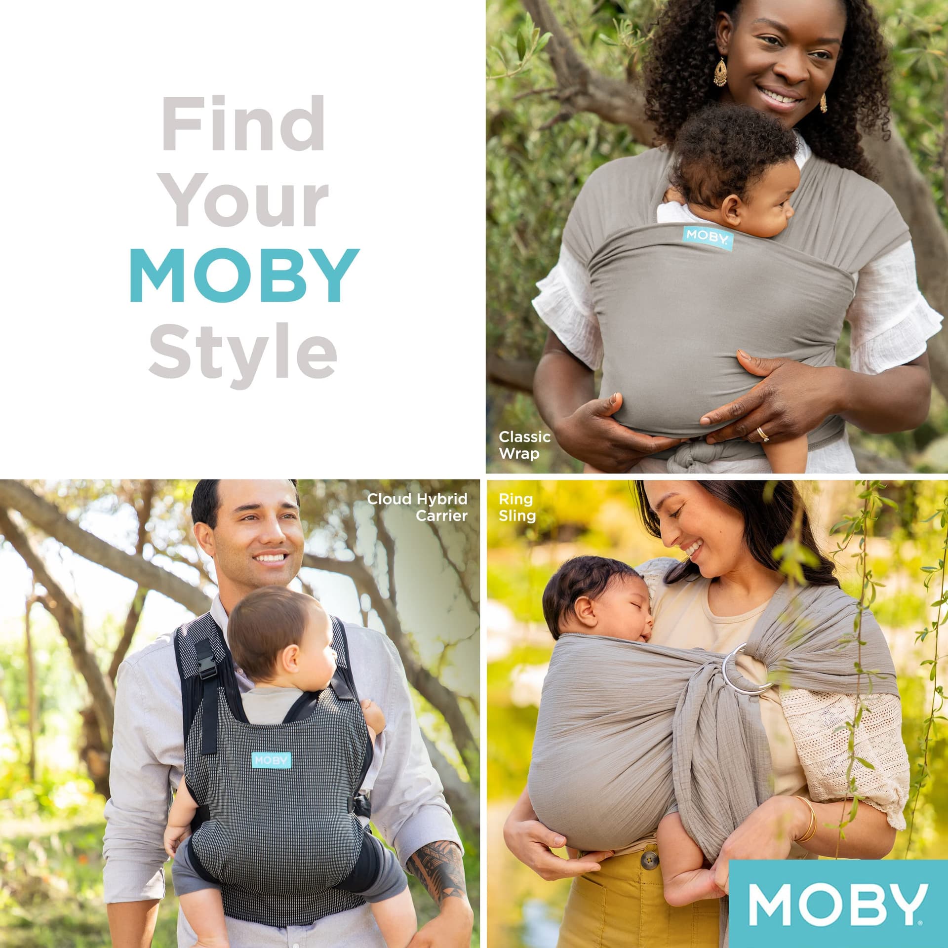 Moby Elements Wrap Carrier, Taupe - Taupe thumbnail 9
