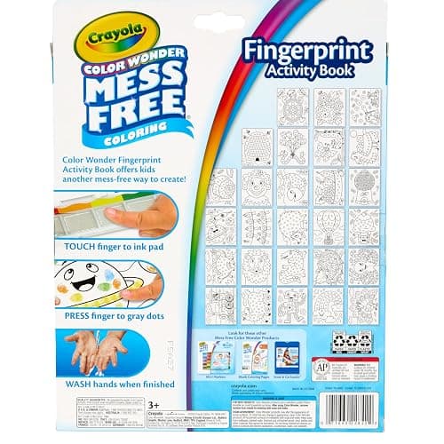 Crayola Color Wonder Mess Free Fingerprint Ink Painting Activity Set, Toddler Finger Painting Alternative, Stocking Stuffers for Kids, Holiday Gifts thumbnail 6