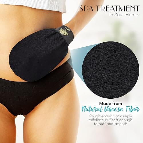 Eco-Lux Essentials - Guante exfoliante para el cuerpo profundo Limpiador de piel Eliminador de piel muerta para baño Ducha Cuidado de la piel Piel suave Eliminador de bronceado falso Mujeres y hombres thumbnail 2