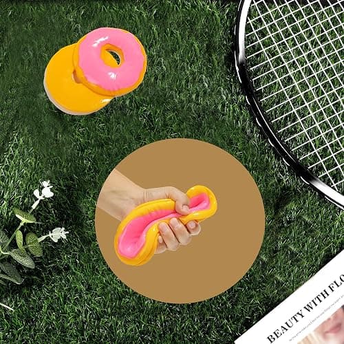 Taba Squishy Stress Balls for Adults, Large Donut (Jumbo) Sensory Toys for Kids, Squishy Fidget Toys, Prize Box Toys for Kids Classroom (Pink) thumbnail 2