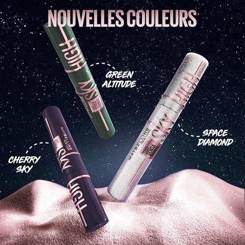 Maybelline New York - Mascara Pailleté Volume et Longueur - Sky High - Teinte : Space Diamond - 7,2 ml thumbnail 9