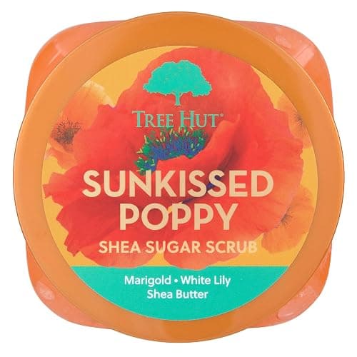 Tree Hut Sunkissed Poppy Shea Sugar Scrub, Exfoliating, Hydrating & Moisturizing Body Scrub with Shea Butter & Nourishing Essential Oils, Smooth & Soften Skin, 18 oz thumbnail 2