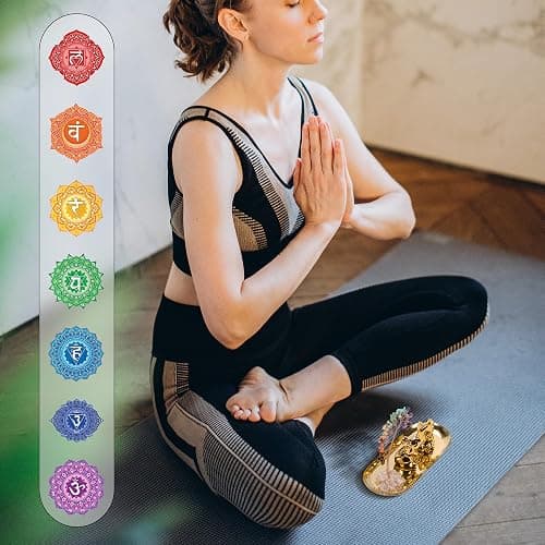 ZenBless 7 Chakra Healing Crystal Tree Ceramic A Pair Elephant Decor Elephant Gifts for Women, Elephants Statues Home Decor, Yoga Meditation Zen Spiritual Room Home Shelf Decor Feng Shui Good Luck thumbnail 6