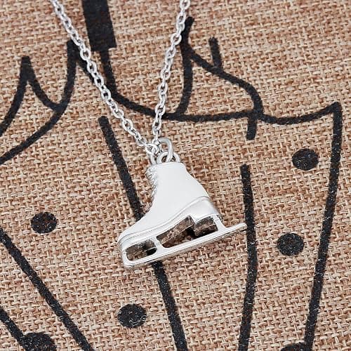 Kivosliviz Skater Necklace Women Teen Ice Skate Themed Figure Skating Necklace thumbnail 4