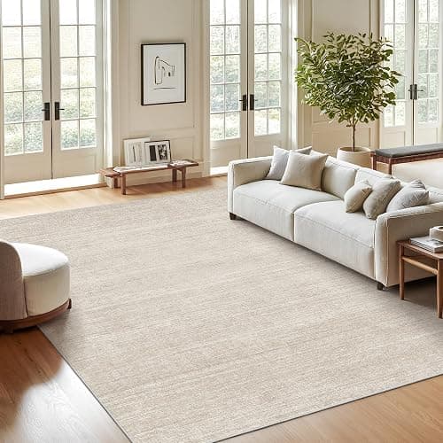 Valenrug Washable Rugs 7x9 - Stain Resistant 7x9 Area Rugs for Living Room, Non Slip Backing Printed Rugs for Bedroom, Folable Machine Washable Area Rug (7'x9', Beige) thumbnail 3