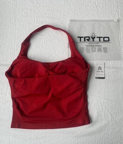 TRYTO Impact Halter Top Sports Yoga Tanks Women Workout Fitness Gym Outdoor Running Tank Tops thumbnail 5
