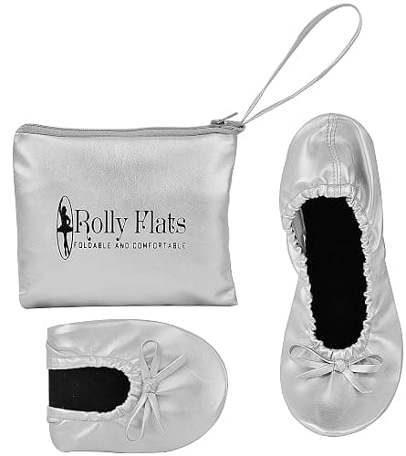Women's Foldable Flats – Portable Ballet Slippers Shoes for Travel, Wedding – Fits in Purse thumbnail 3