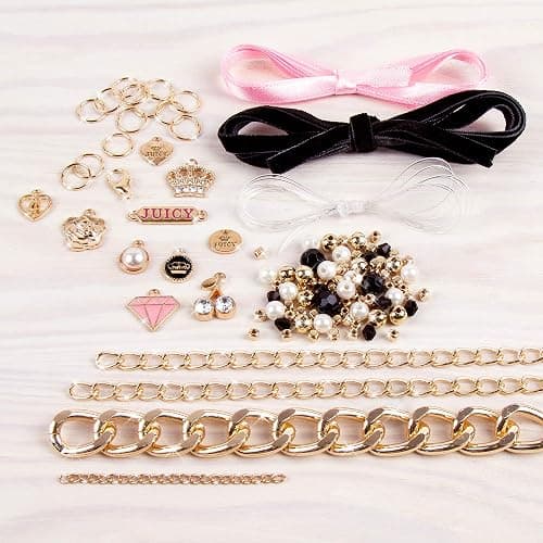 Make It Real Juicy Couture Mini Chains and Charms - Teenagers Friendship Jewellery Making Bracelet Kit - Gifts for Girls thumbnail 3