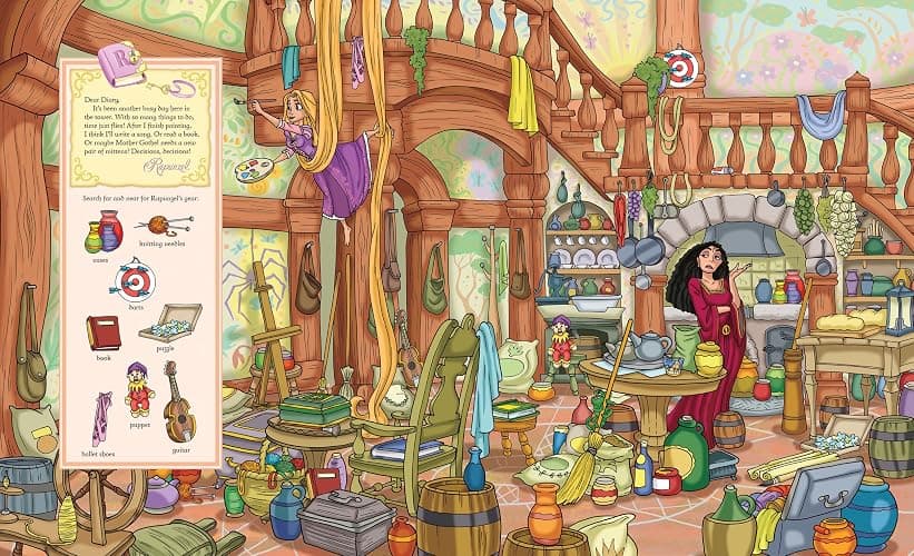 Disney Princess Cinderella, Tangled, Aladdin and More!- Look and Find Activity Book - PI Kids thumbnail 4