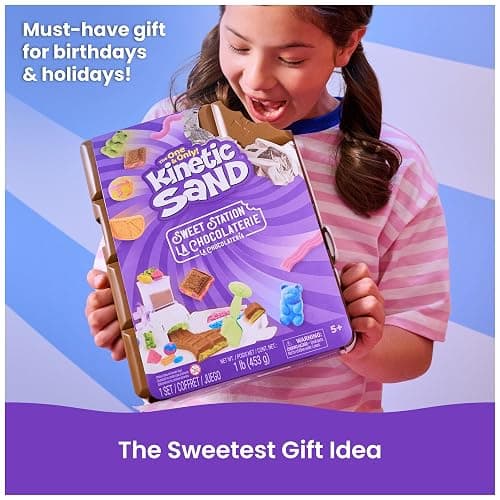 Kinetic Sand Sweet Station Set, Moldable Play Sand Sensory Toys, Ages 5+ thumbnail 8