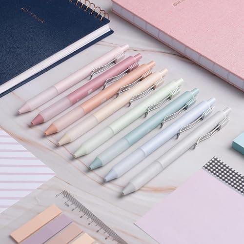 BLIEVE - Pastel Colored Gel Pens With Cool Matte Finish, Aesthetic and Cute Pens With Smooth Writing For Journaling And Bible Note Taking No Bleed Through, Cute School Supplies 8 Pack thumbnail 4