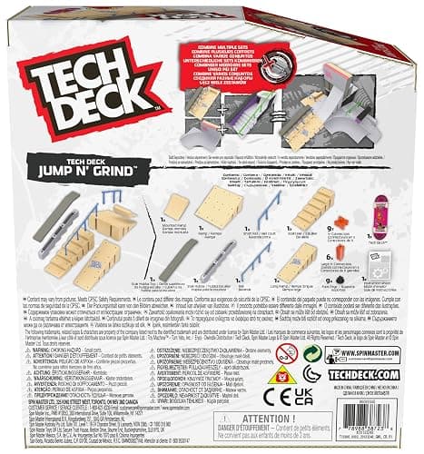Tech Deck, Jump N’ Grind X-Connect Park Creator, Customizable and Buildable Ramp Set with Exclusive Fingerboard, Kids Toy for Ages 6 and up thumbnail 9