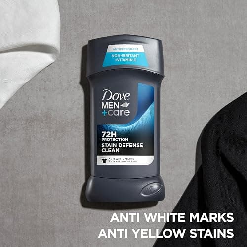 Dove Men+Care Deodorant Stick 4 Count Stain Defense Clean for Men, Anti-white Marks & Anti-yellow Stains with 72-hour Sweat and Odor Protection 2.7 oz thumbnail 5